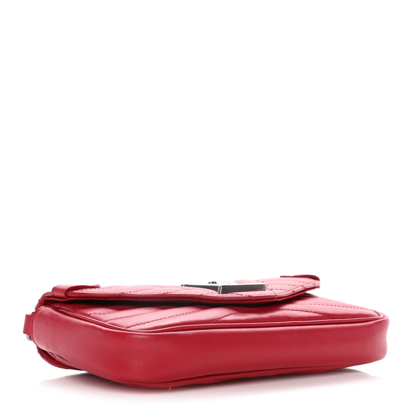 Calfskin New Wave Chain Pochette Scarlet