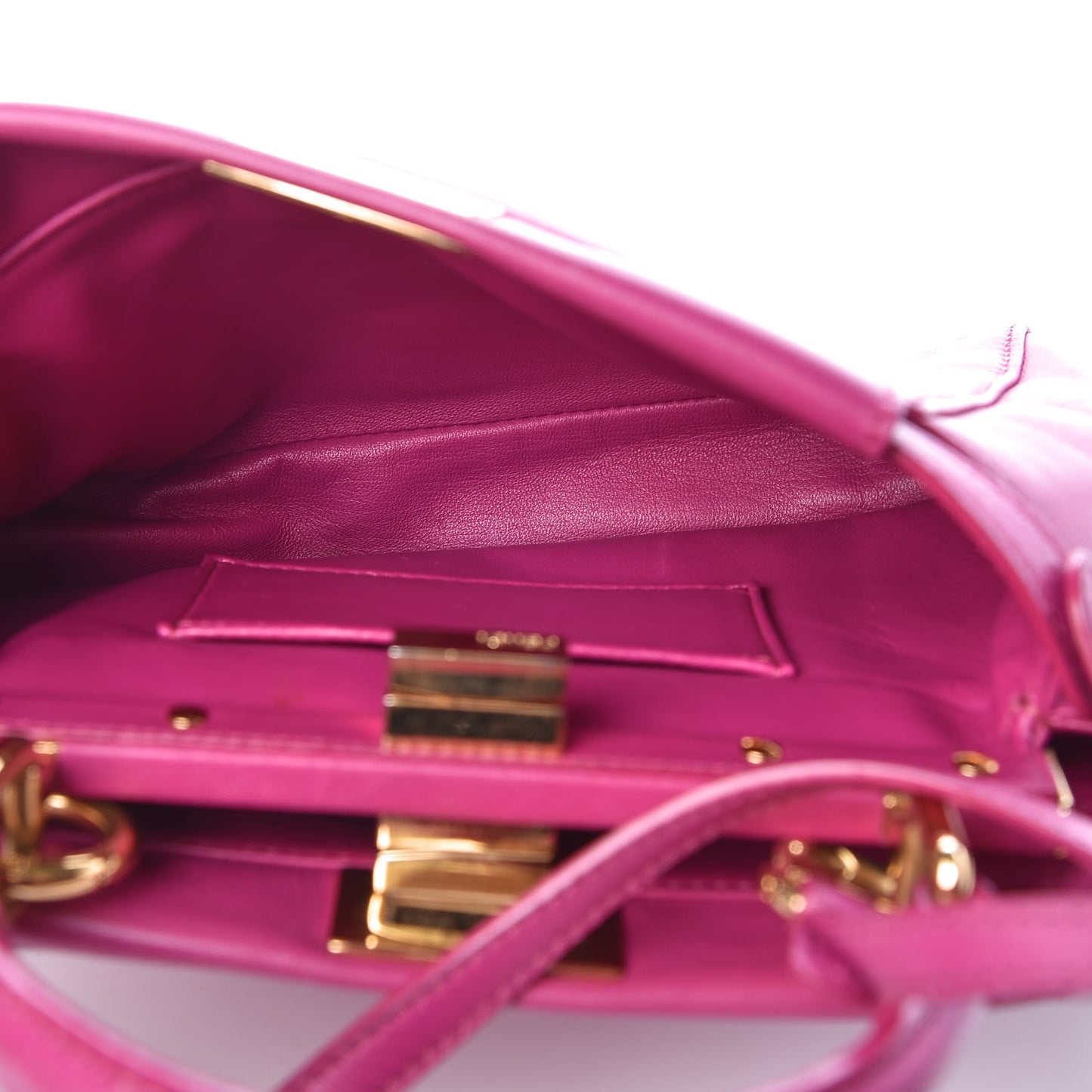 Nappa Mini Peekaboo Iconic Satchel Magenta