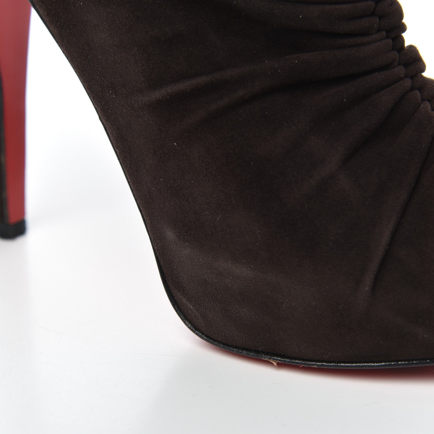 Christian Louboutin Suede Treopli 120 Booties 36 Moka 13 of 18