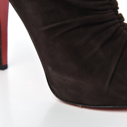Christian Louboutin Suede Treopli 120 Booties 36 Moka 13 of 18