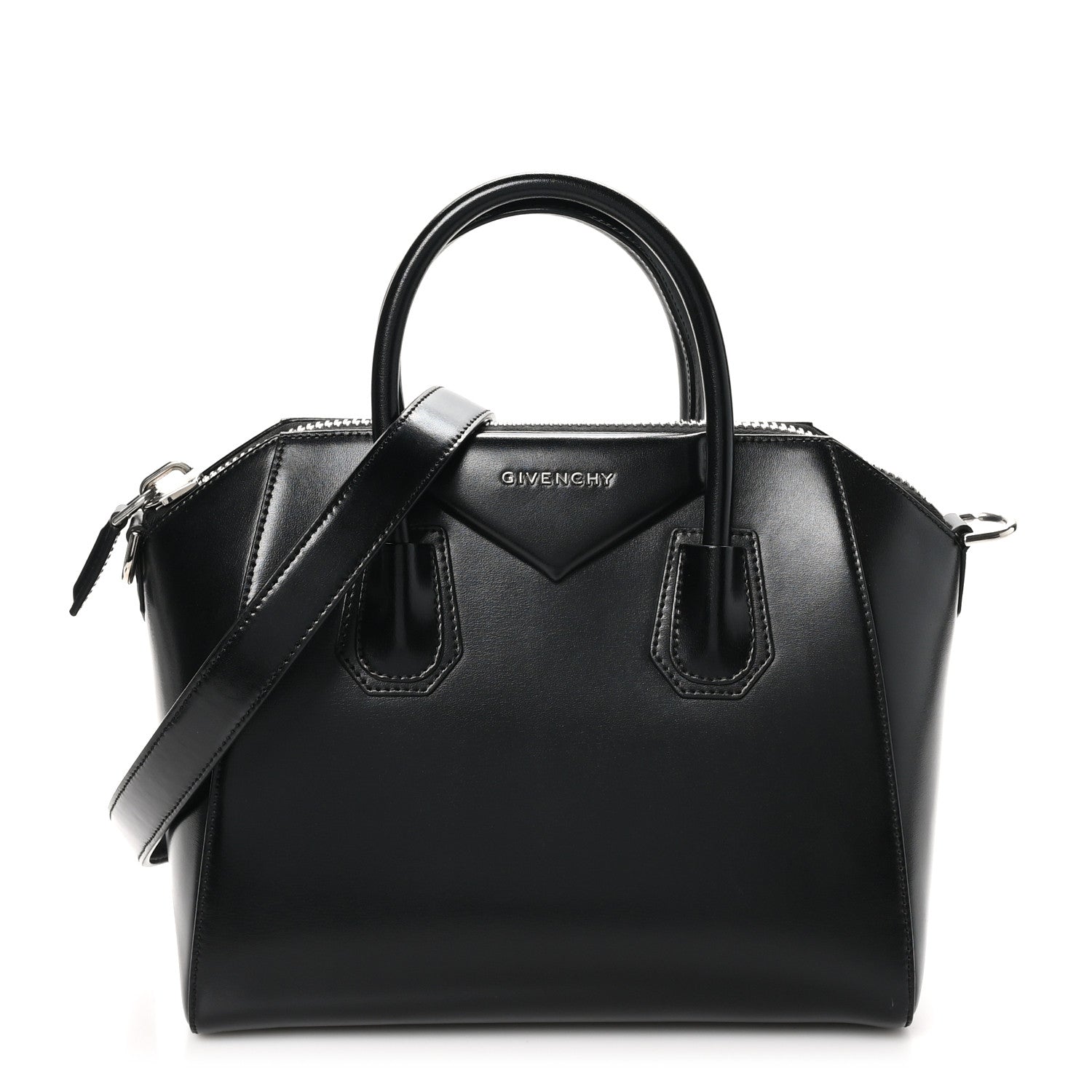 Givenchy Shiny Lord Calfskin Small Antigona Black 1 of 10