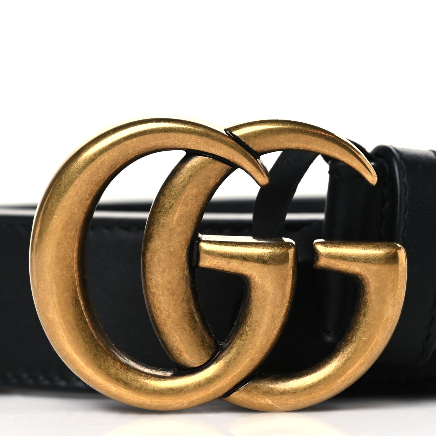 Gucci Calfskin Double G 30mm Belt 80 32 Black 2 of 6
