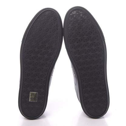Chanel Calfskin Mens CC Cap Toe Sneakers 42 Black 5 of 7