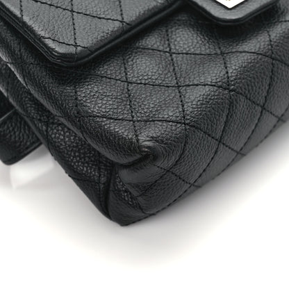 Chanel Grained Calfskin Quilted 2.55 Reissue Flap Belt Bag Clutch Black 10 of 12