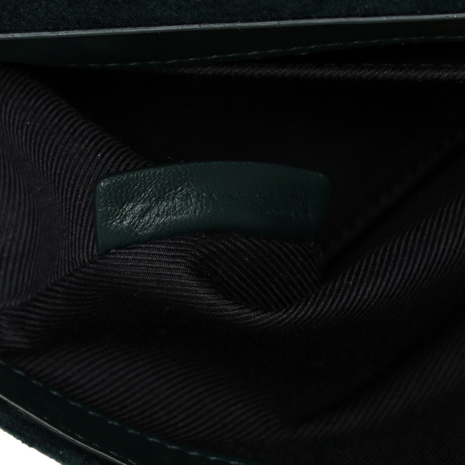 Burberry Velvet Quilted Small Lola Bag Dark Green 7 of 13