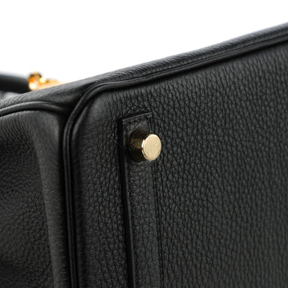 Hermes Togo Birkin 25 Black 6 of 22