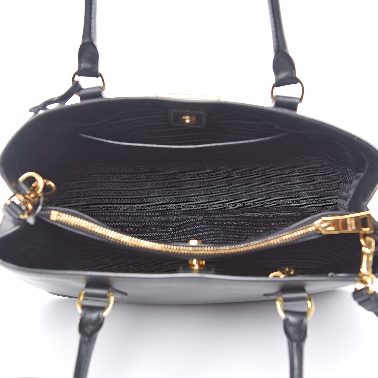 Prada Saffiano Lux Small Tote Black 5 of 9