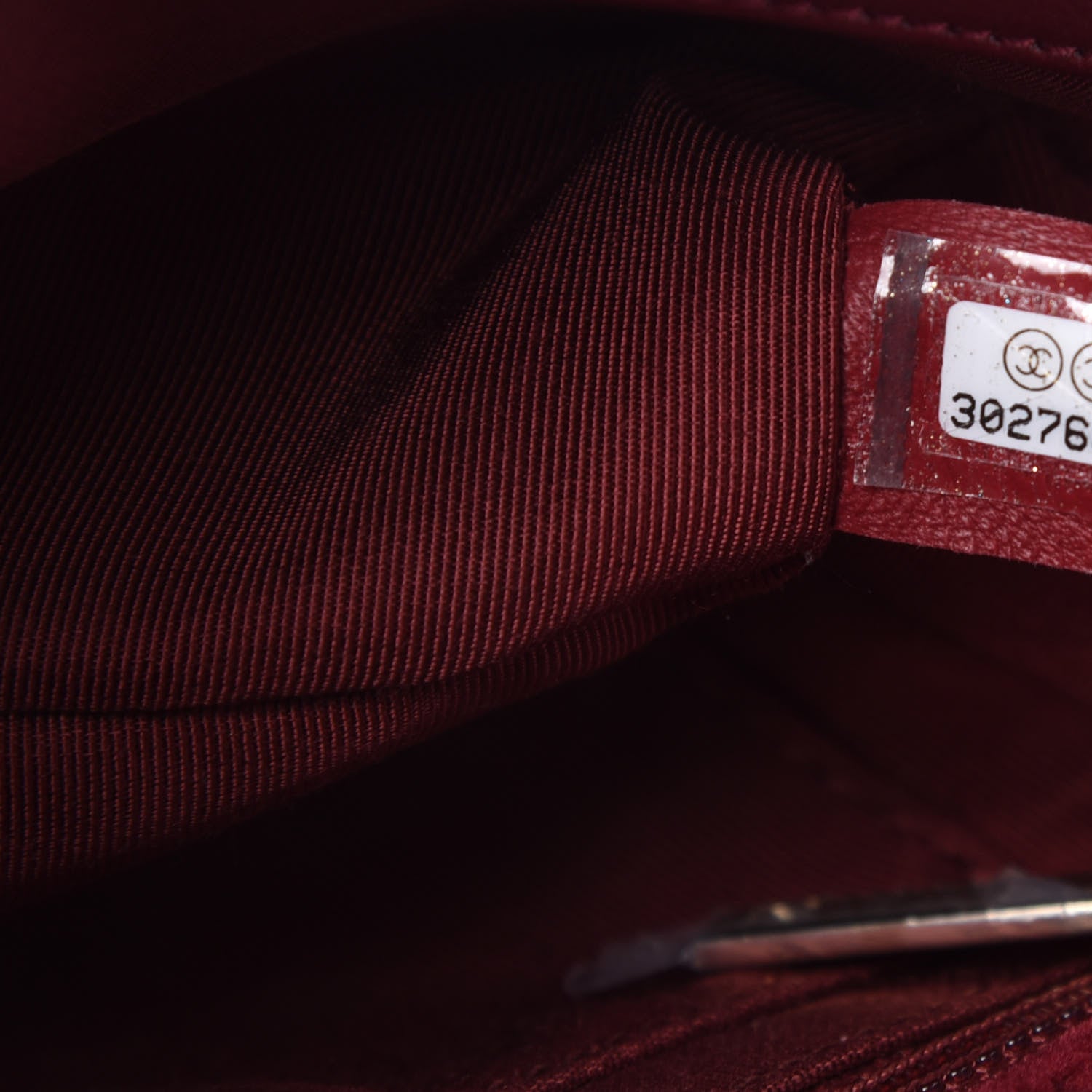 Chanel Velvet Quilted Mini Rectangular Pearl Crush Flap Burgundy 9 of 10