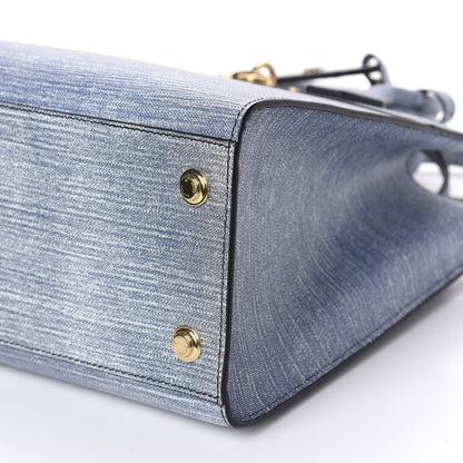 Louis Vuitton Epi City Steamer MM Blue Jean 7 of 9