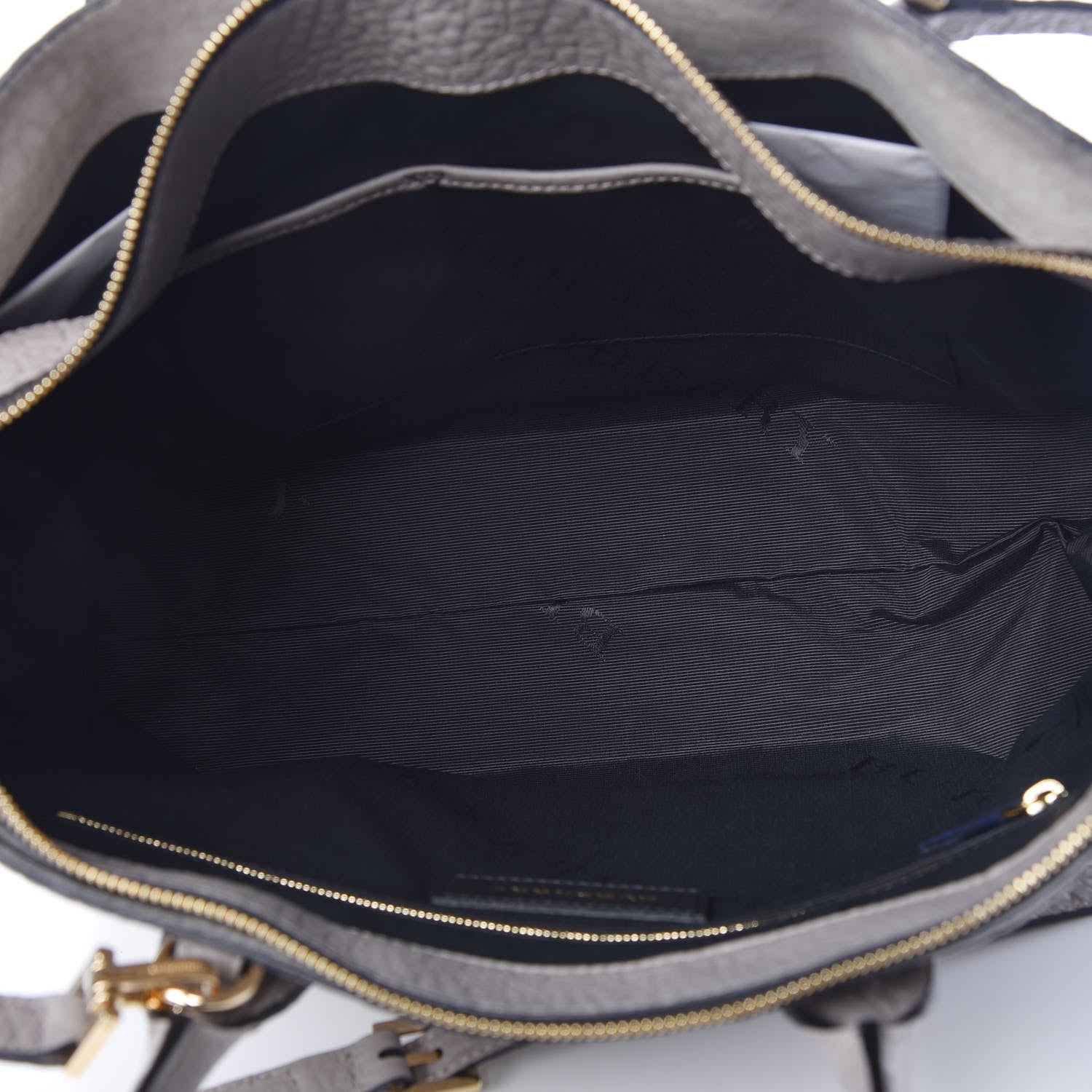 Burberry Heritage Grain Check Embossed Medium Dewsbury Tote Pale Grey 6 of 8