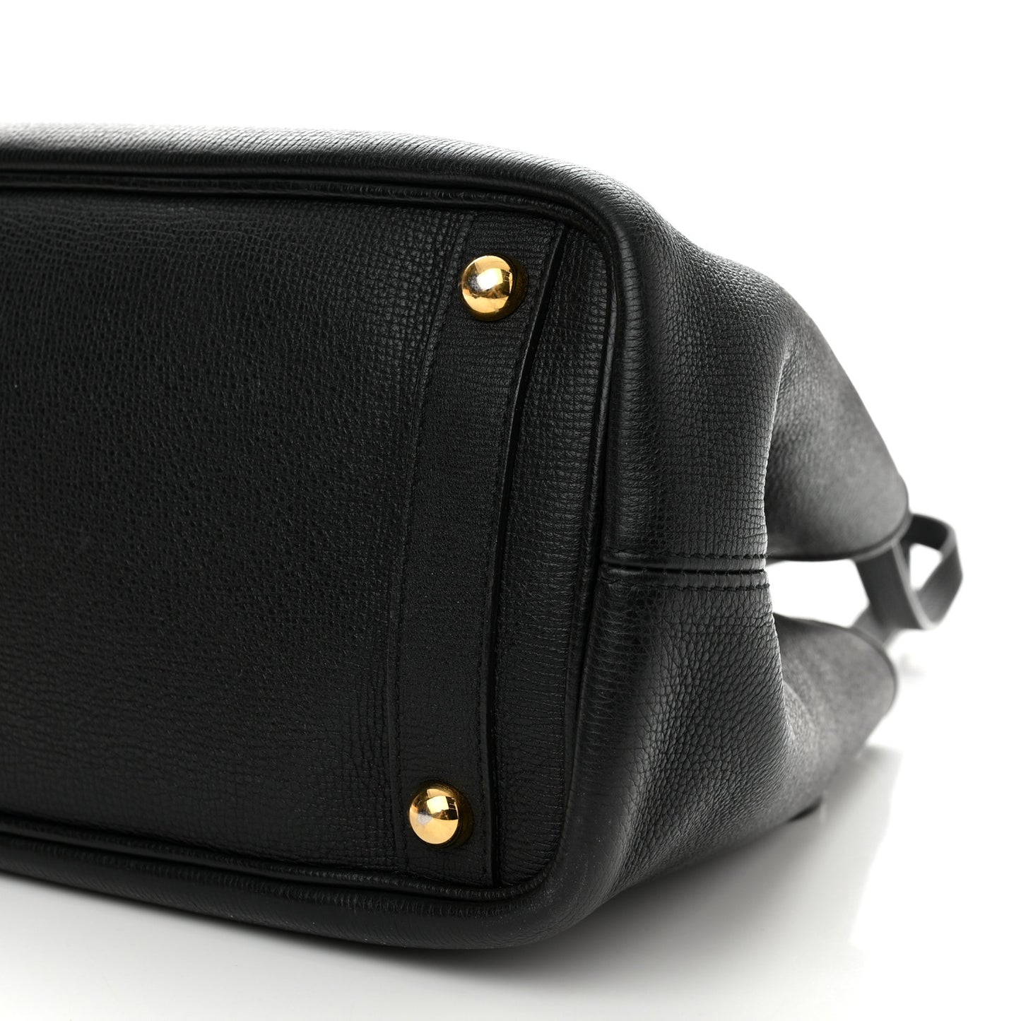 Grainy Calfskin Medium Honeybrook Tote Black