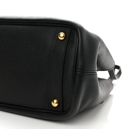 Burberry Grainy Calfskin Medium Honeybrook Tote Black 7 of 12
