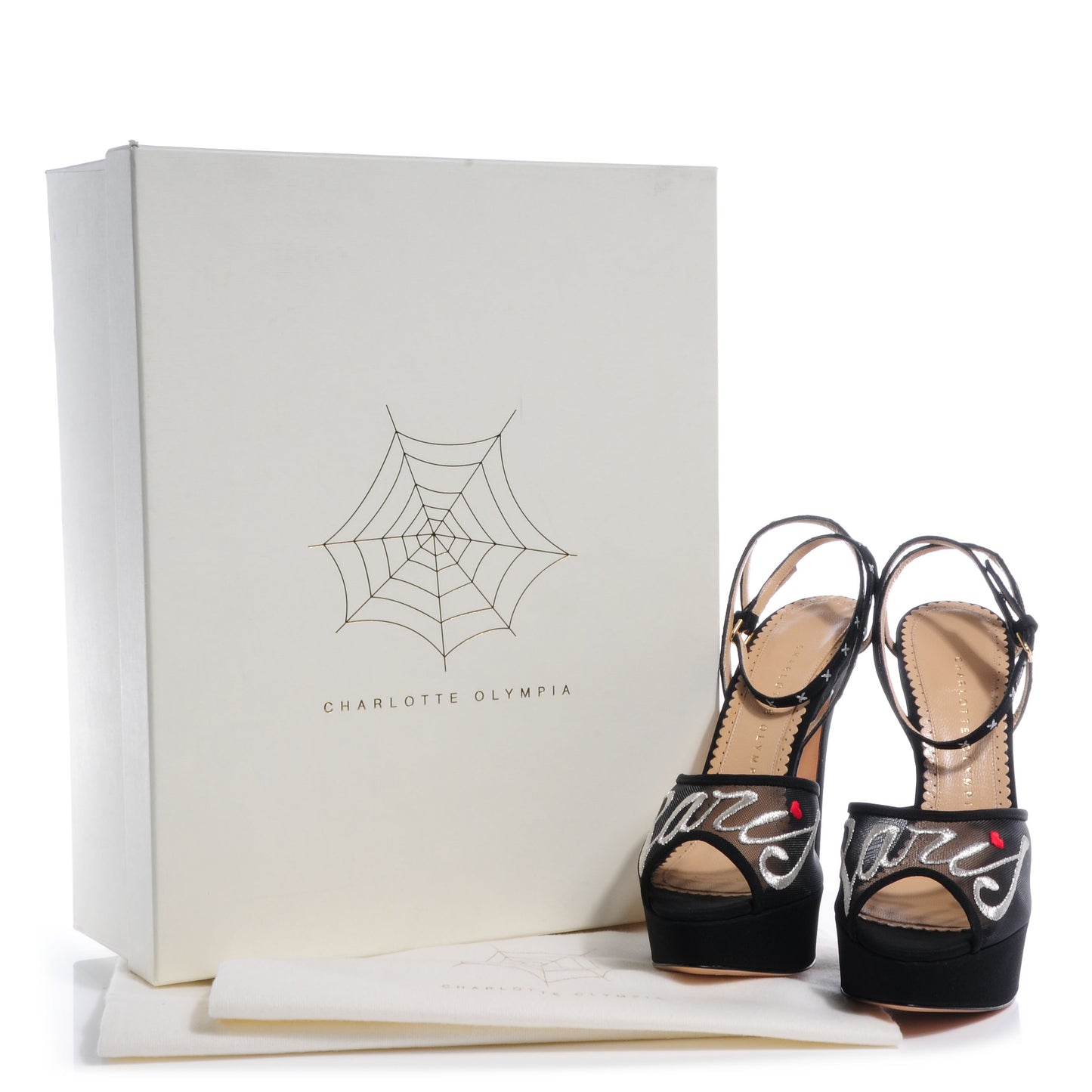 CHARLOTTEOLYMPIACrepeSatinParisAnkleStrapPlatformSandals38Black