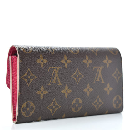 Louis Vuitton Monogram Bloom Flower Emilie Wallet 3 of 12