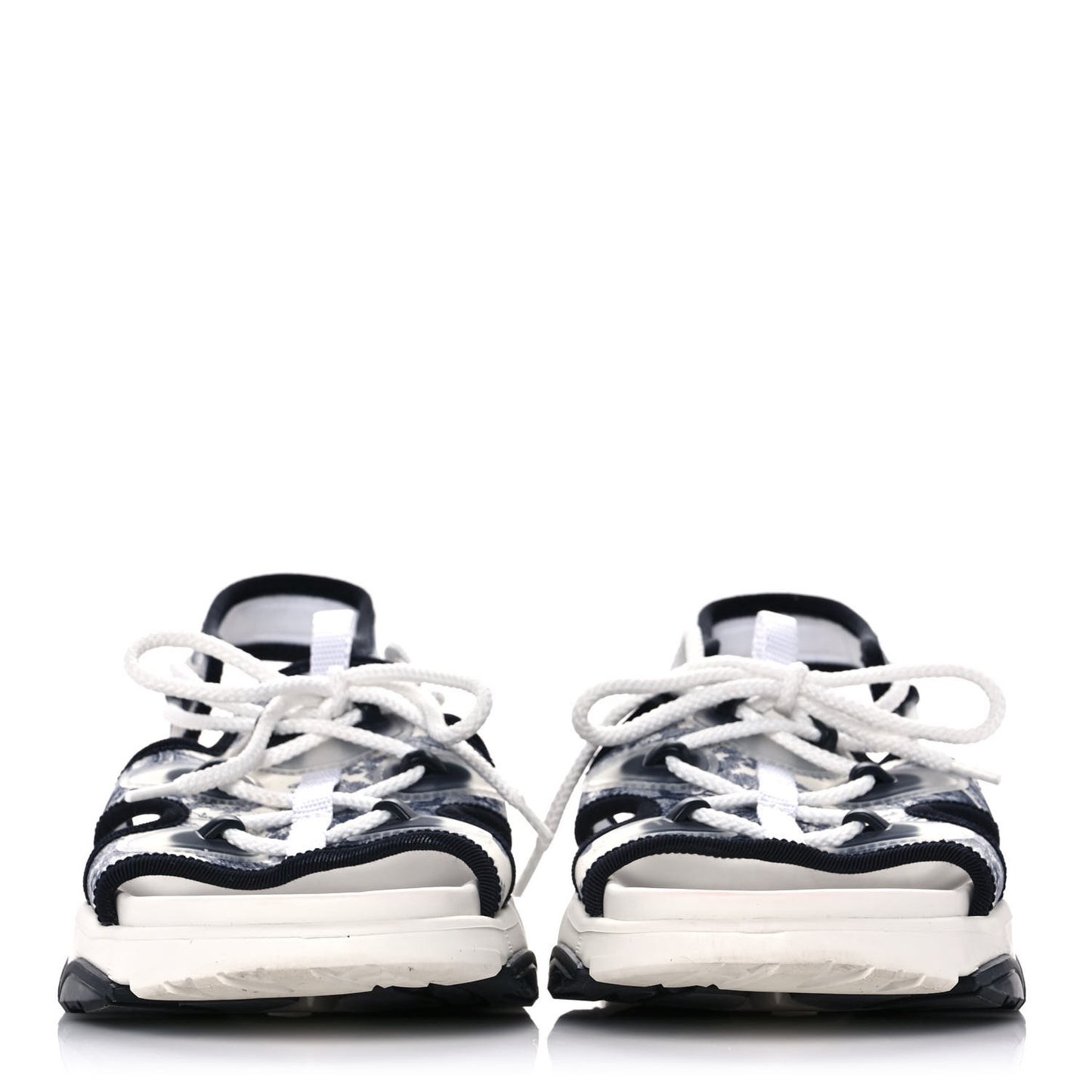 Technical Fabric Toile de Jouy D-Connect Sandals 38 Blue