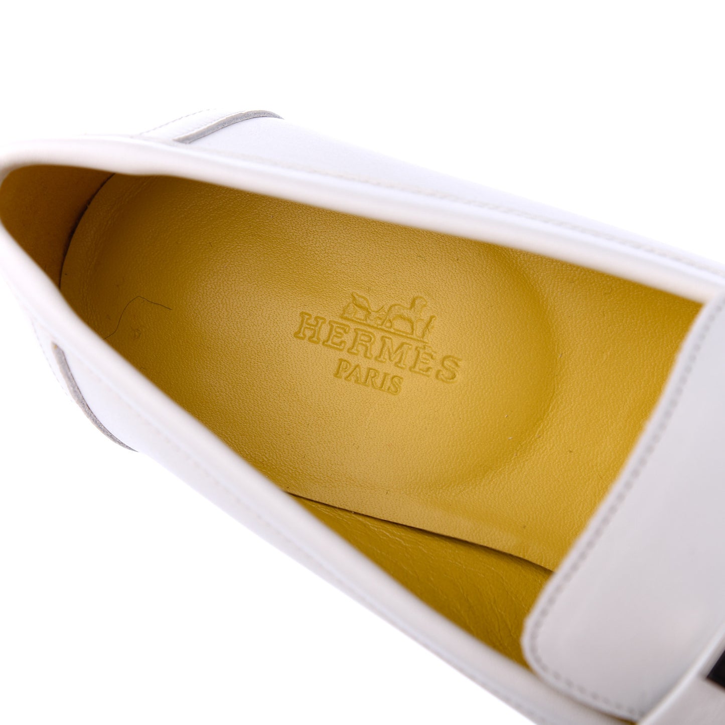 Calfskin Womens Royal Loafers 36.5 White