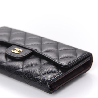 Chanel Caviar Quilted Large Flap Wallet Black 7 of 11