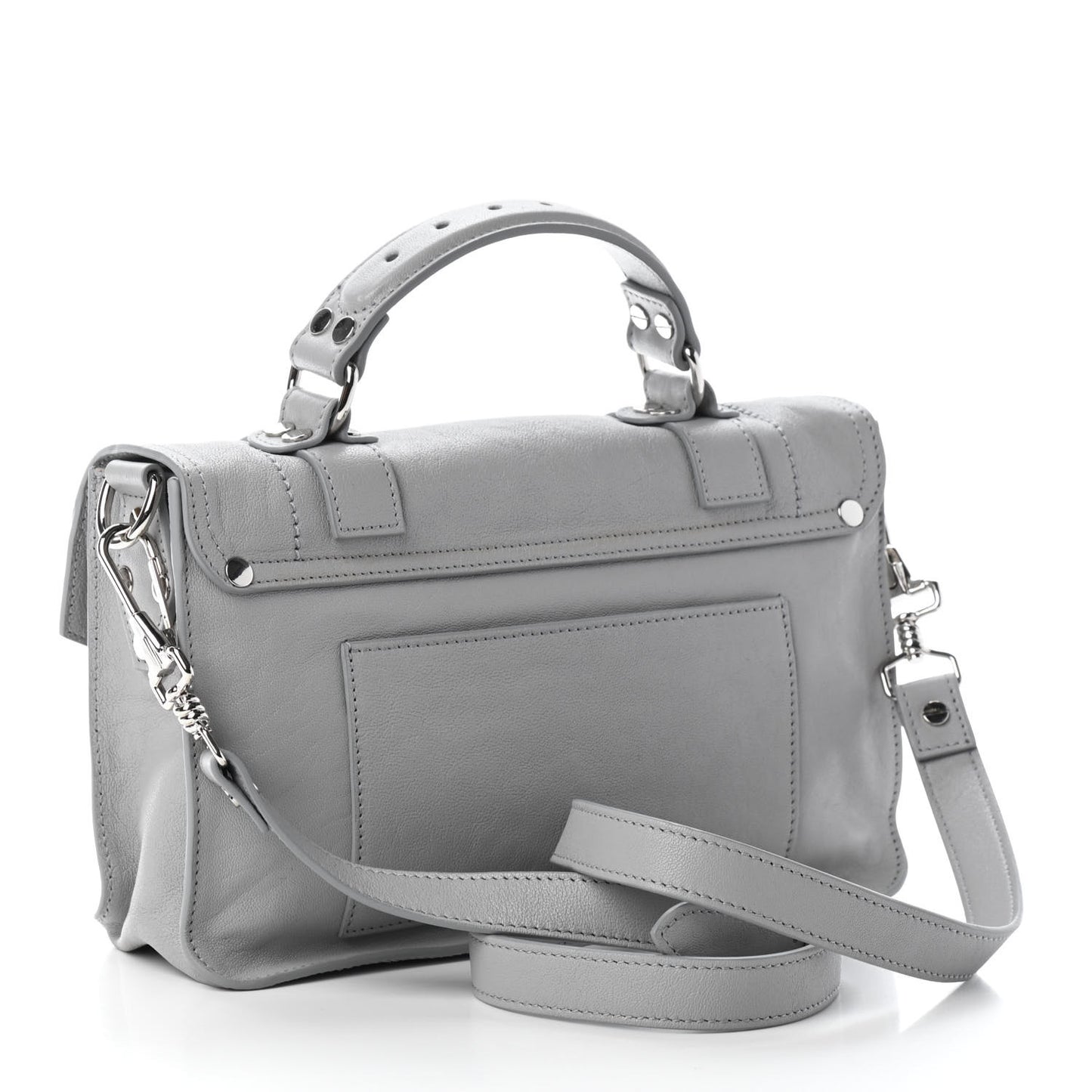 Lambskin Tiny PS1 Satchel Fog