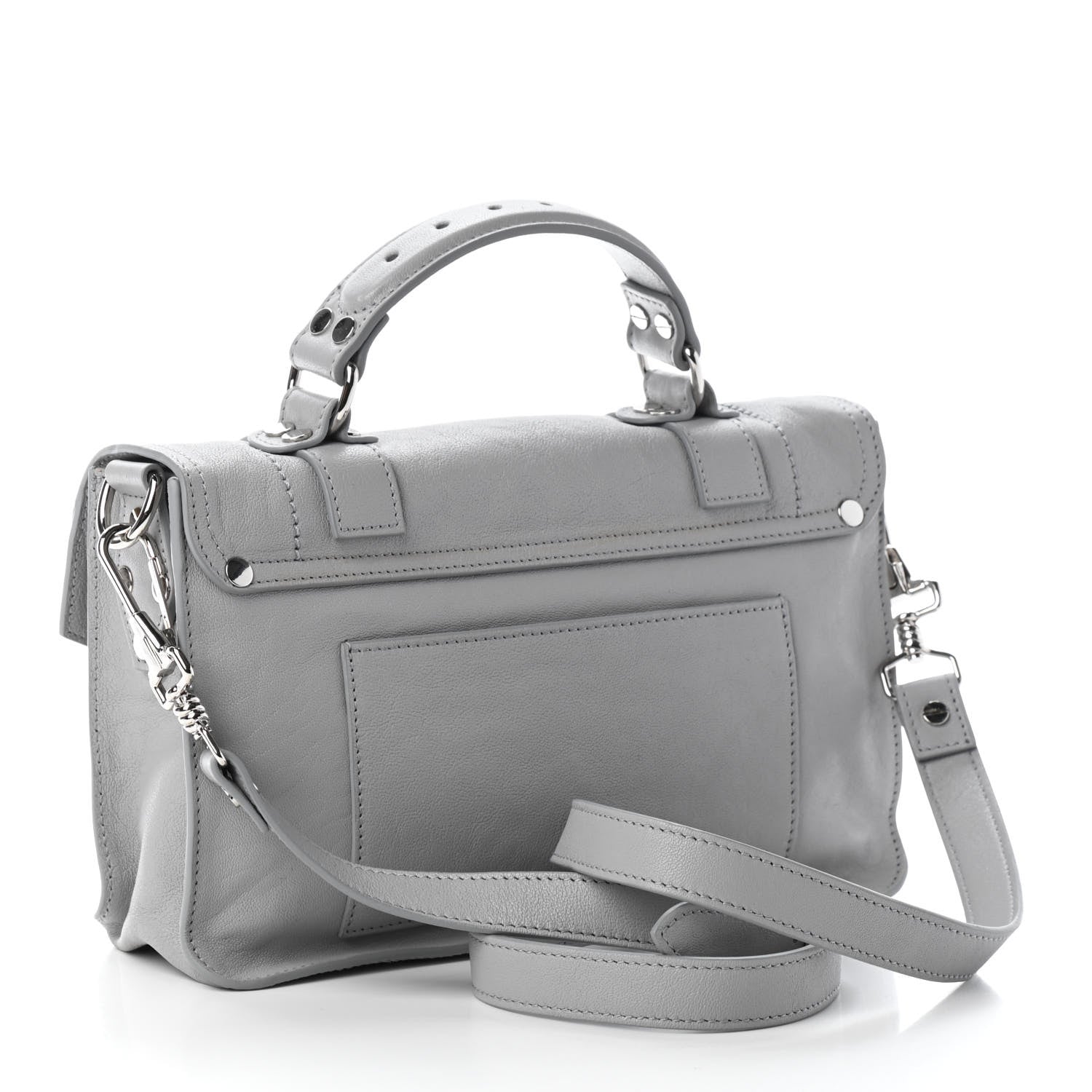 Proenza Schouler Lambskin Tiny PS1 Satchel Fog 3 of 8