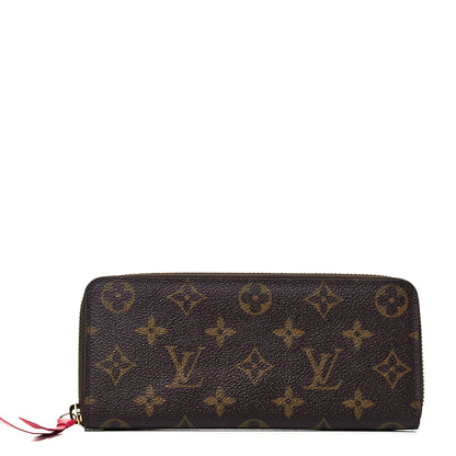 Louis Vuitton Monogram Clemence Wallet Fuchsia 1 of 7