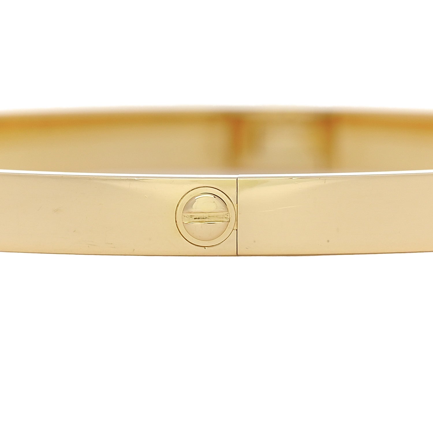 Cartier 18K Yellow Gold Medium LOVE Bracelet 19 4 of 8