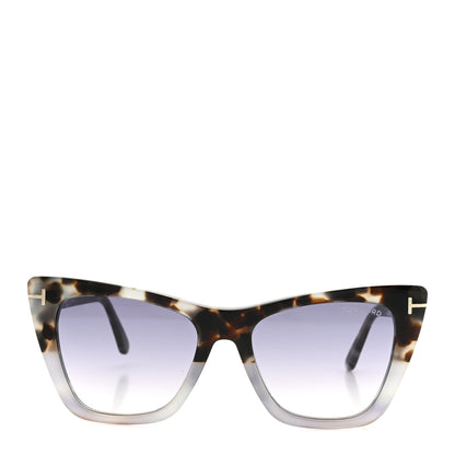 Tom Ford Acetate Poppy-02 Sunglasses TF845 Tortoise Grey 2 of 7