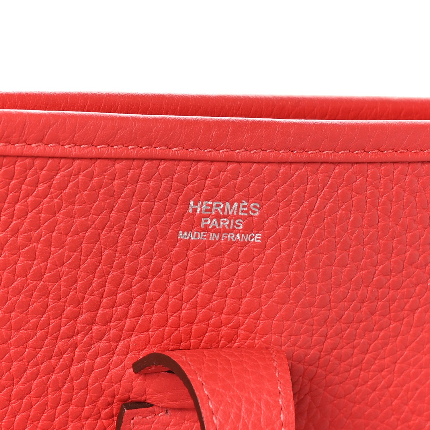 Hermes Taurillon Clemence Evelyne III PM Rouge Pivoine 6 of 10