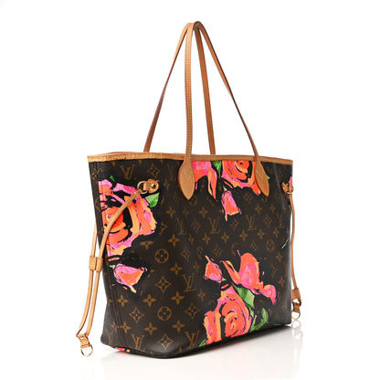 Louis Vuitton Monogram Roses Neverfull MM 3 of 25