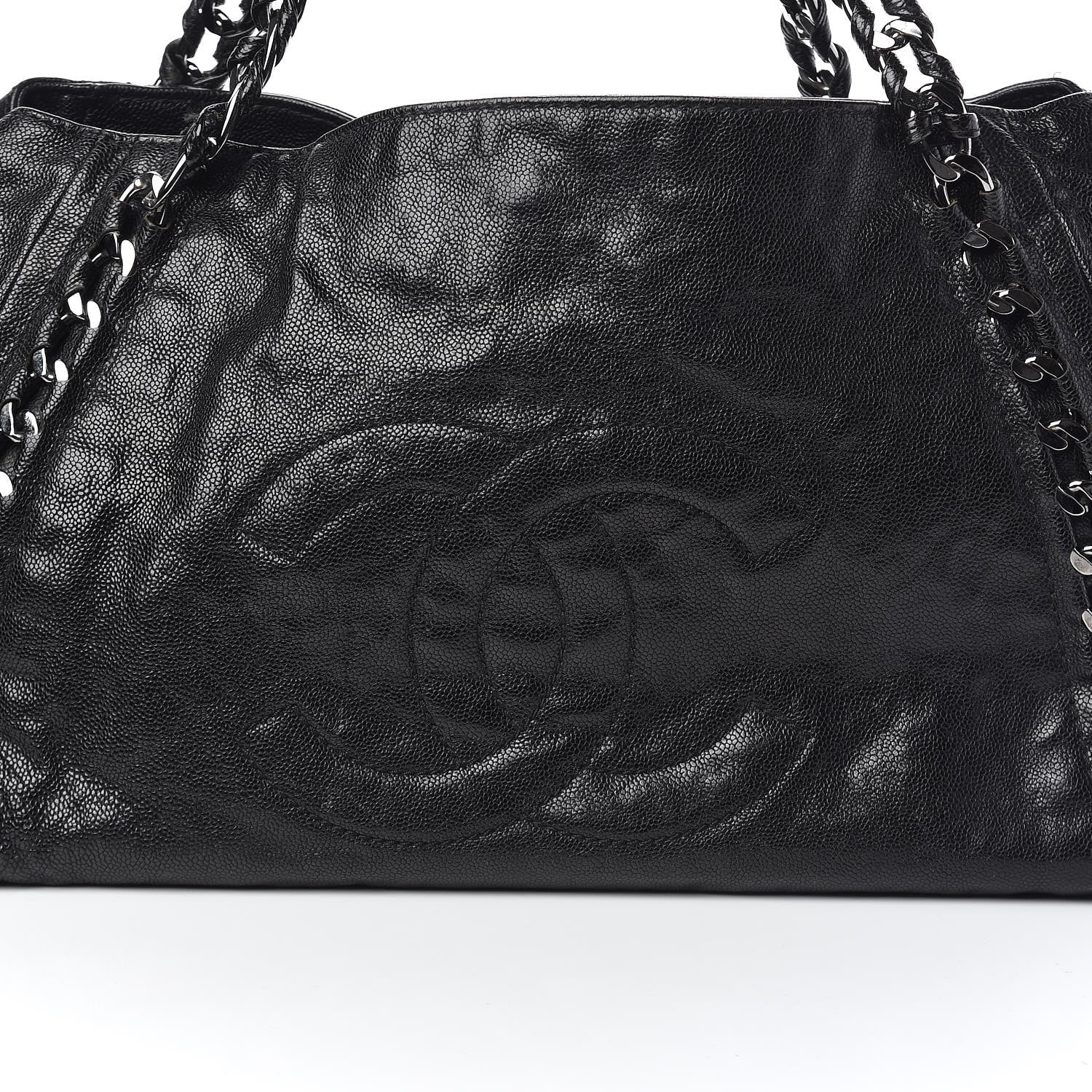 Chanel Glazed Caviar East West Modern Chain Tote Black 16 of 16
