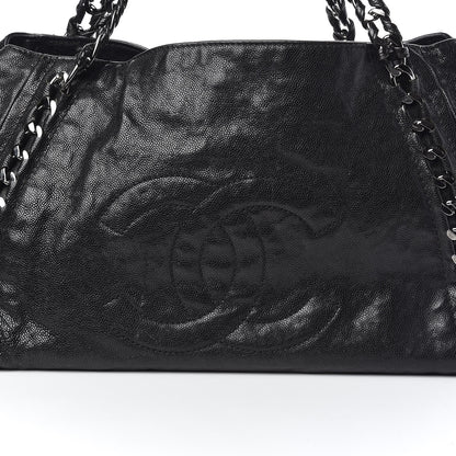 Chanel Glazed Caviar East West Modern Chain Tote Black 16 of 16