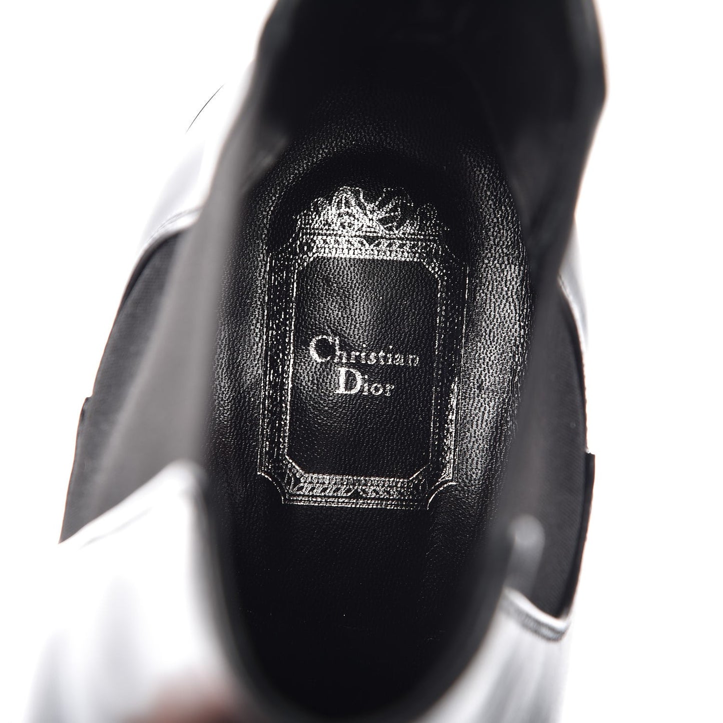 Glazed Calfskin Crystal Tomboy Ankle Boots 38 Black