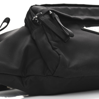 Prada Tessuto Nylon Double Pocket Belt Bag Black 9 of 10