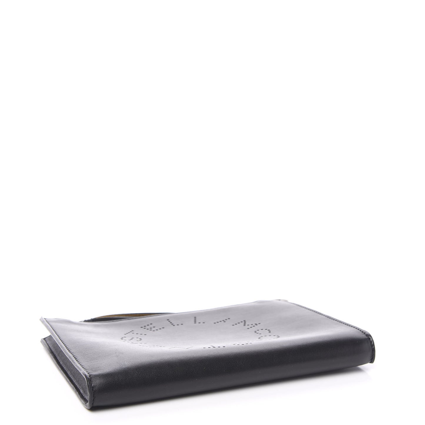 Alter Nappa Perforated Logo Pouch Black