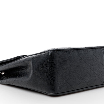 Chanel Caviar Jumbo Single Flap Black 10 of 14