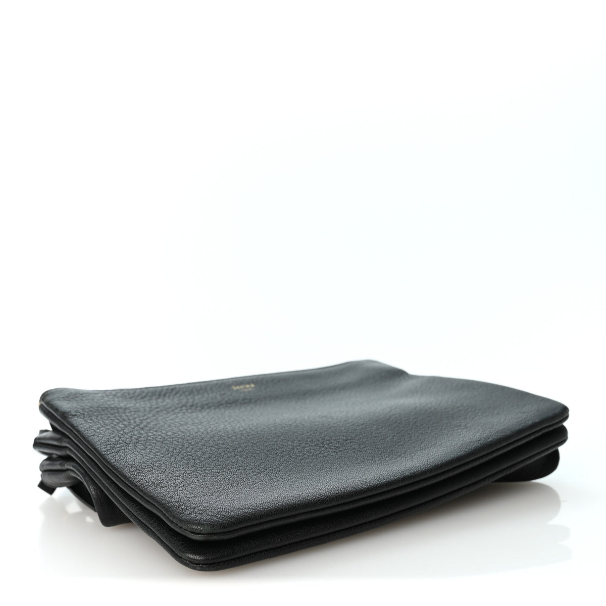 Goatskin Small Trio Crossbody Bag Black