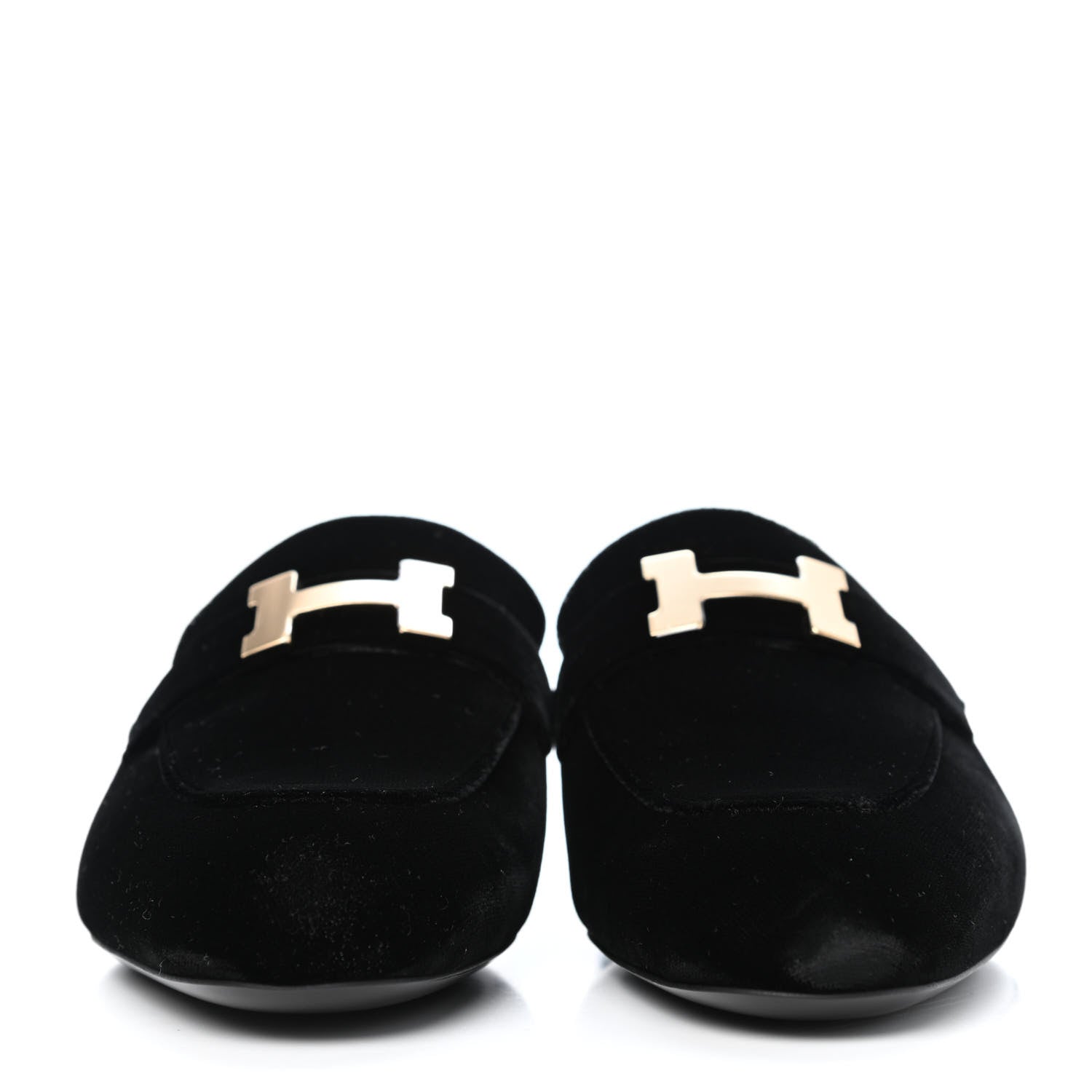 Hermes Velvet Trocadero Mule 36 Black 2 of 4