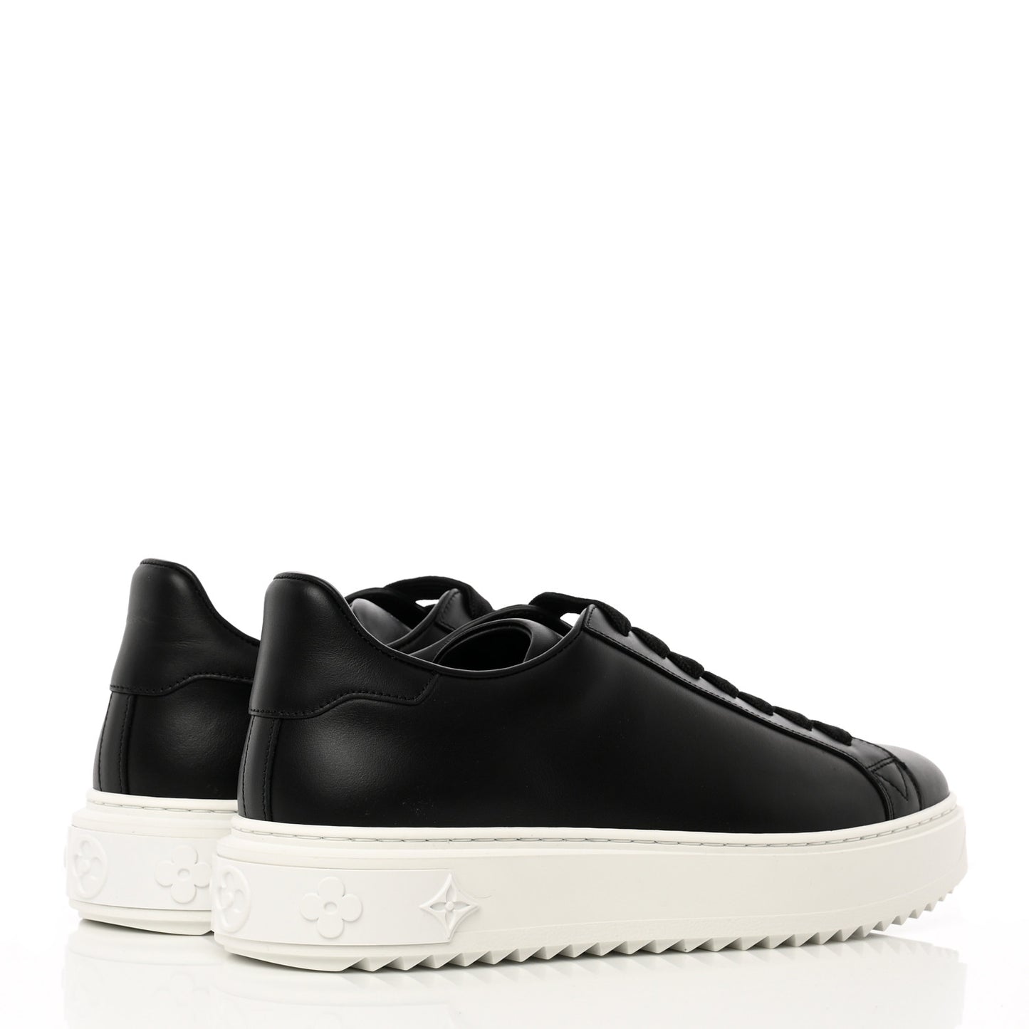 Calfskin Time Out Sneakers 39 Black