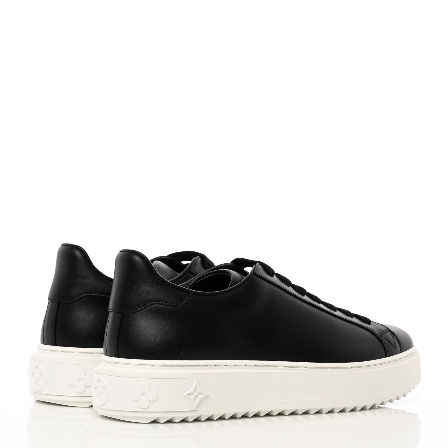 Louis Vuitton Calfskin Time Out Sneakers 39 Black 4 of 13