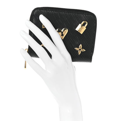 Louis Vuitton Epi Love Lock Zippy Coin Purse Black 2 of 9