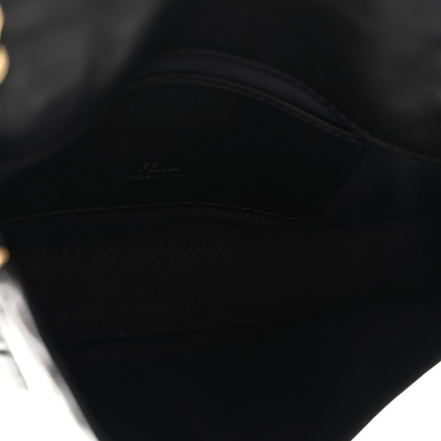 Fendi Nappa FF 1974 Embossed Phone Baguette Black 5 of 9