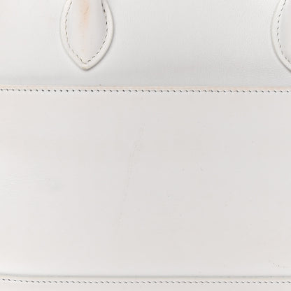 Balenciaga Smooth Calfskin 3D Logo S Ville Top Handle Bag White Screen Blue Black 16 of 20