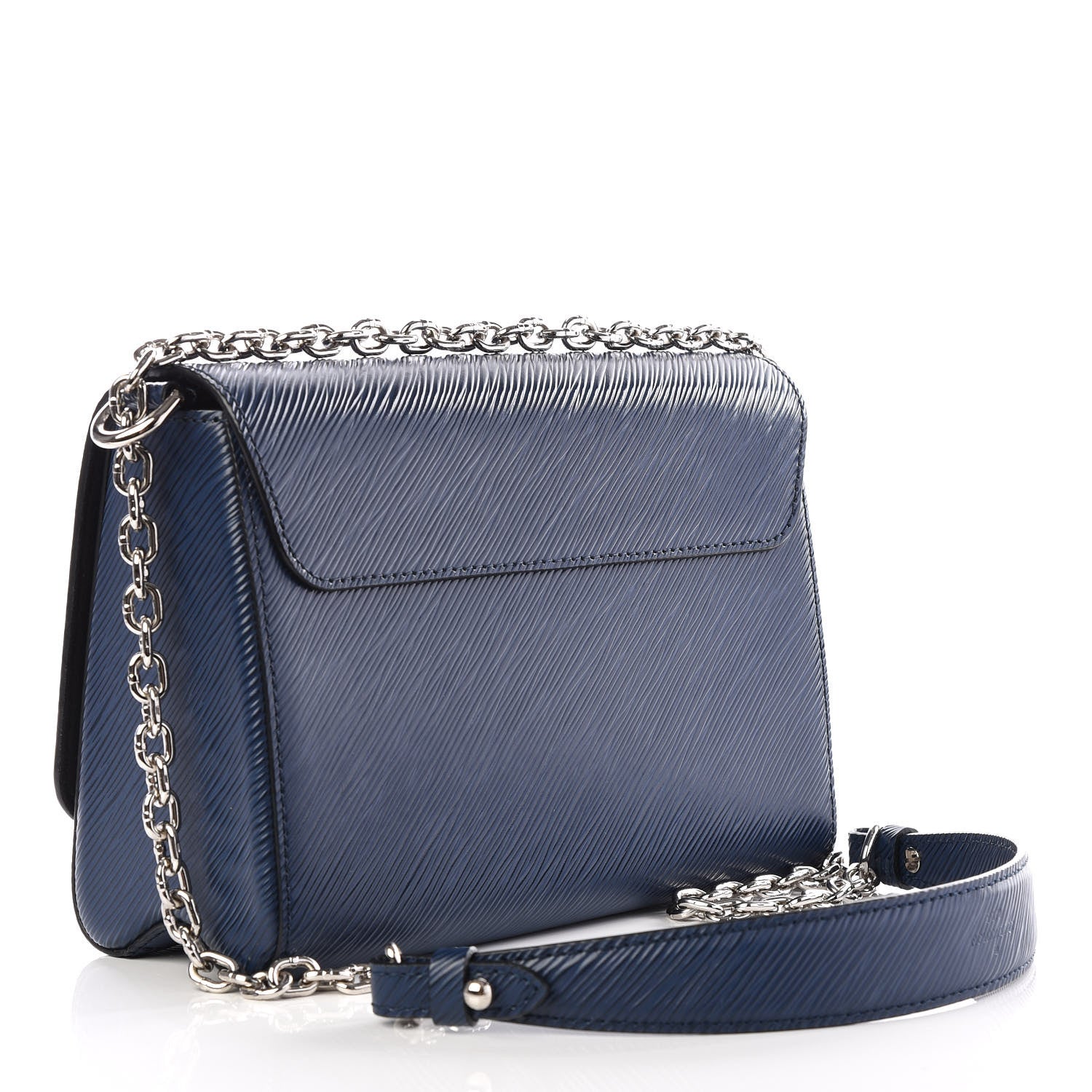 Louis Vuitton Epi Twist Shoulder Bag MM Indigo 2 of 10