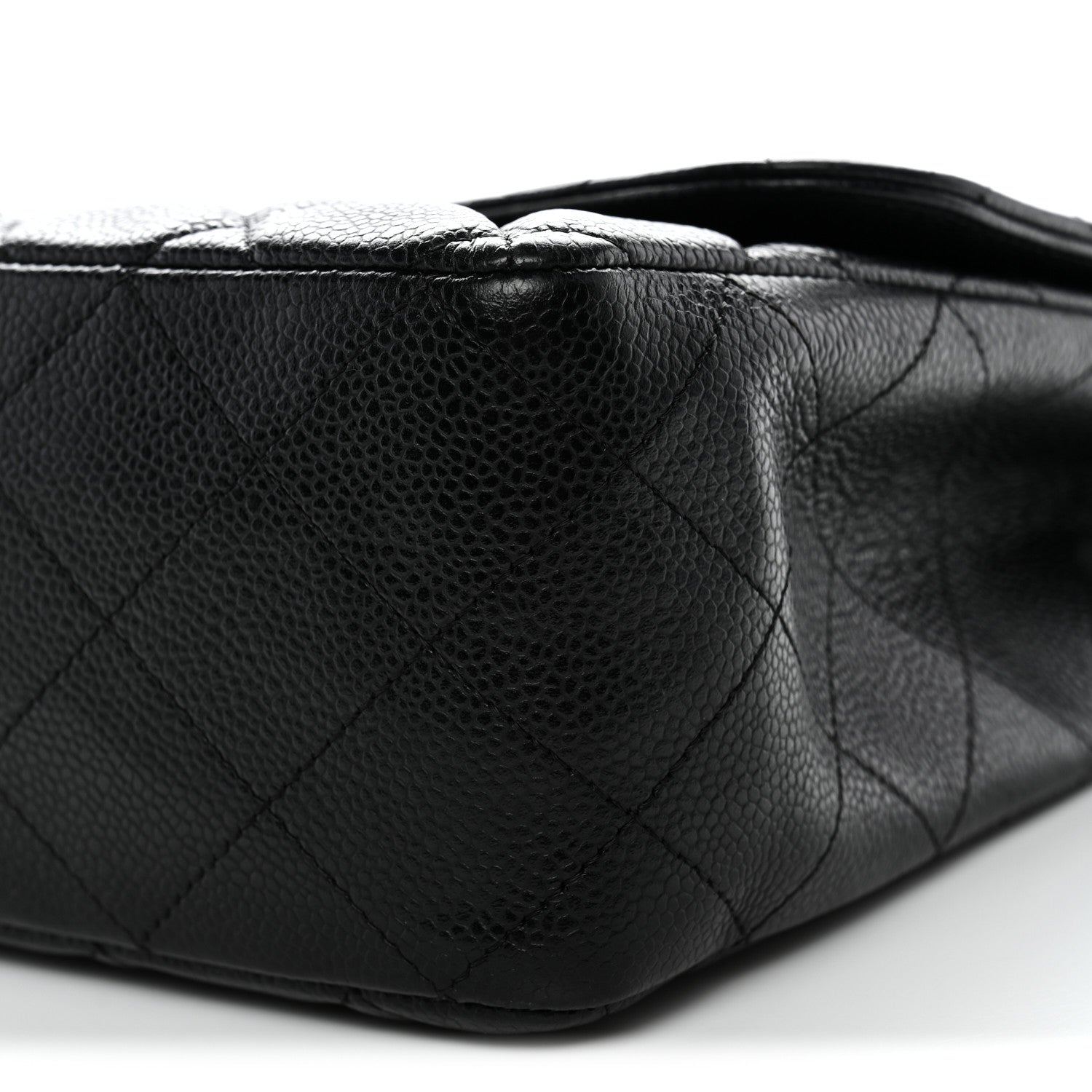 Chanel Caviar Quilted Jumbo Single Flap Black 10 of 12