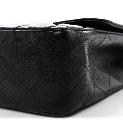 Chanel Caviar Quilted Jumbo Single Flap Black 10 of 12