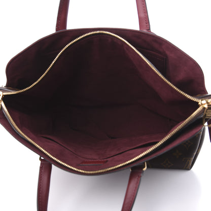 Louis Vuitton Monogram Flower Zipped Tote MM Bordeaux 6 of 9
