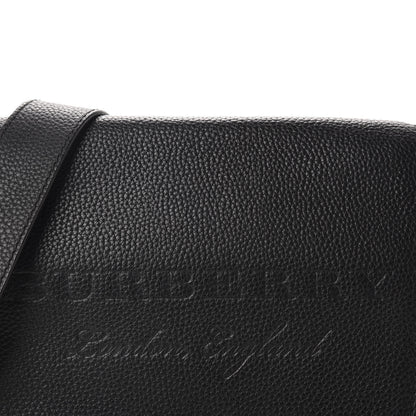 Burberry Grainy Calfskin Embossed Small Messenger Black 10 of 10