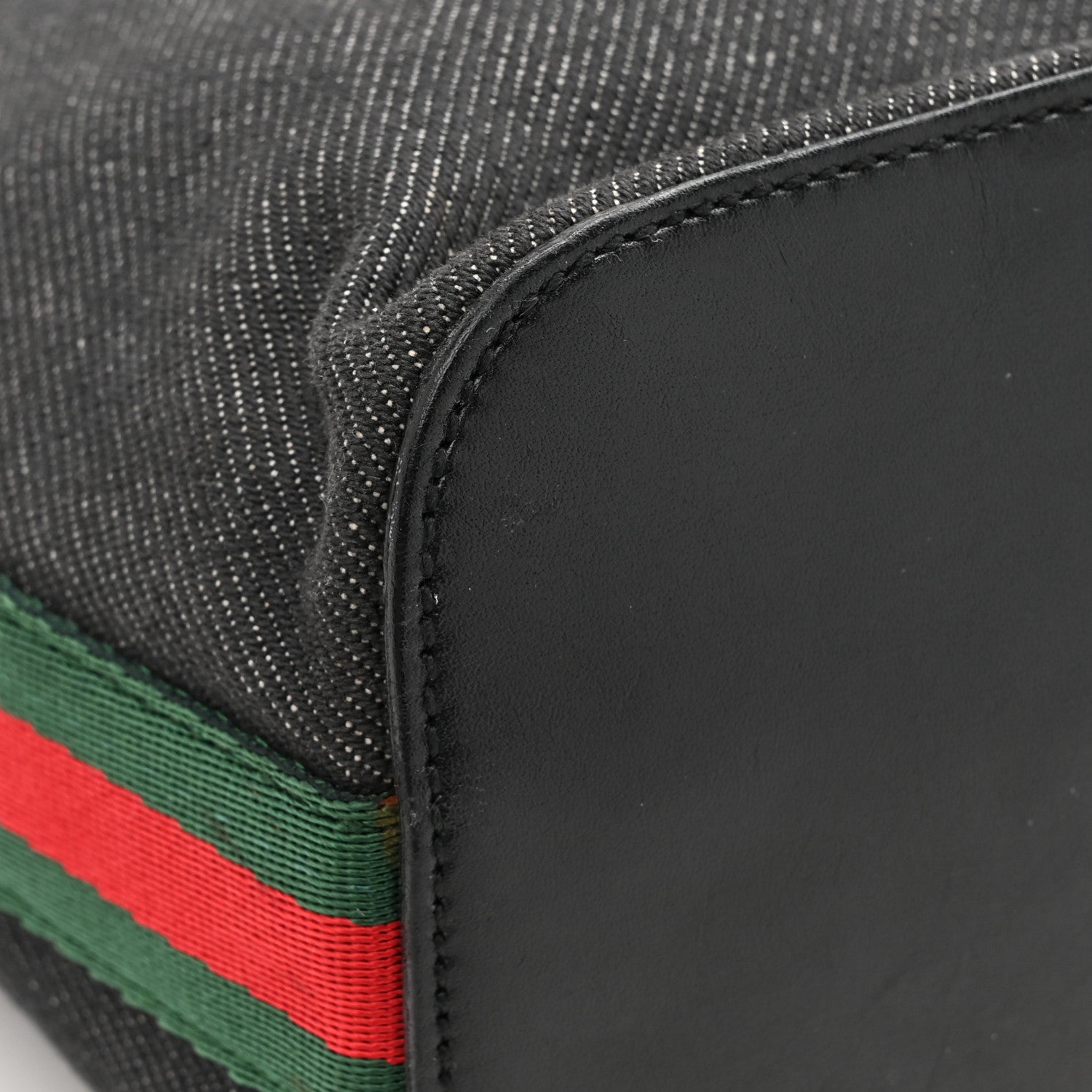 Gucci Denim Web Medium Hobo Black 11 of 13