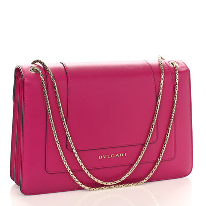 Bulgari Calfskin Serpenti Forever Shoulder Bag Pink 2 of 10