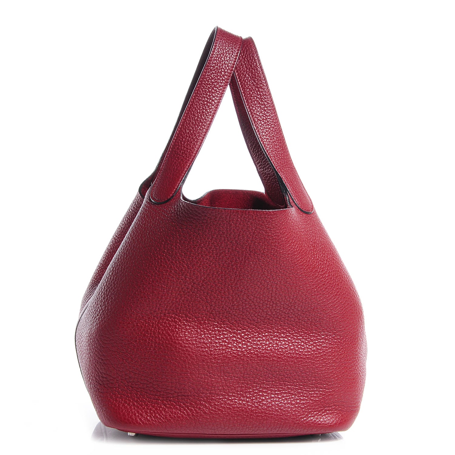 Hermes Taurillon Clemence Picotin MM Rouge Garance 1 of 7