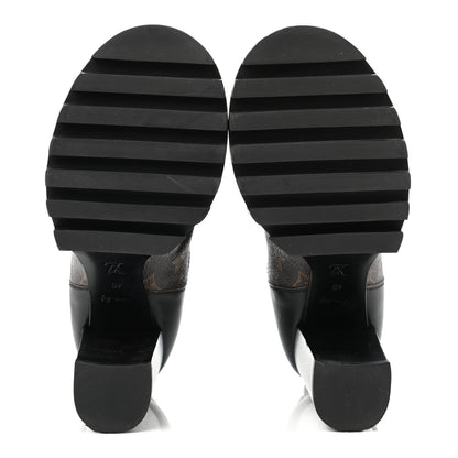 Louis Vuitton Calfskin Monogram Star Trail Ankle Boots 40 Black 5 of 11